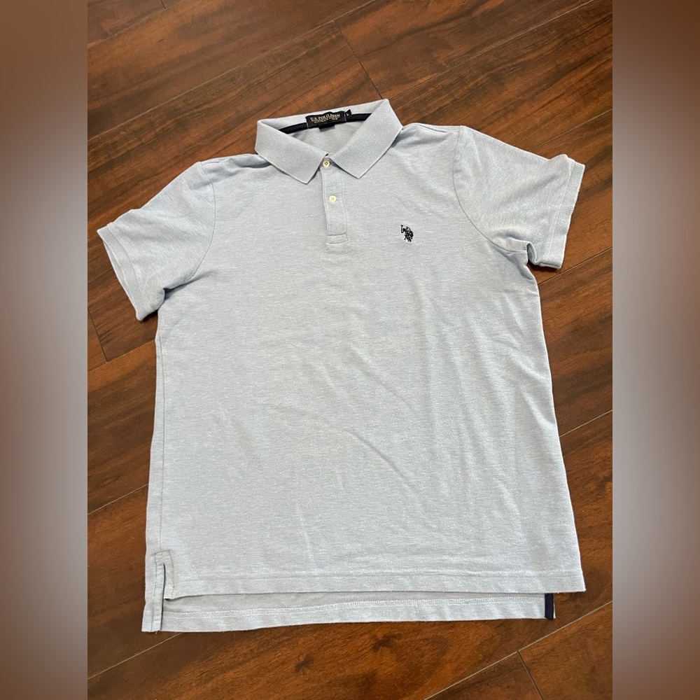 US Polo Assn Ultimate Pique Shirt Men’s Polo Size Large Blue